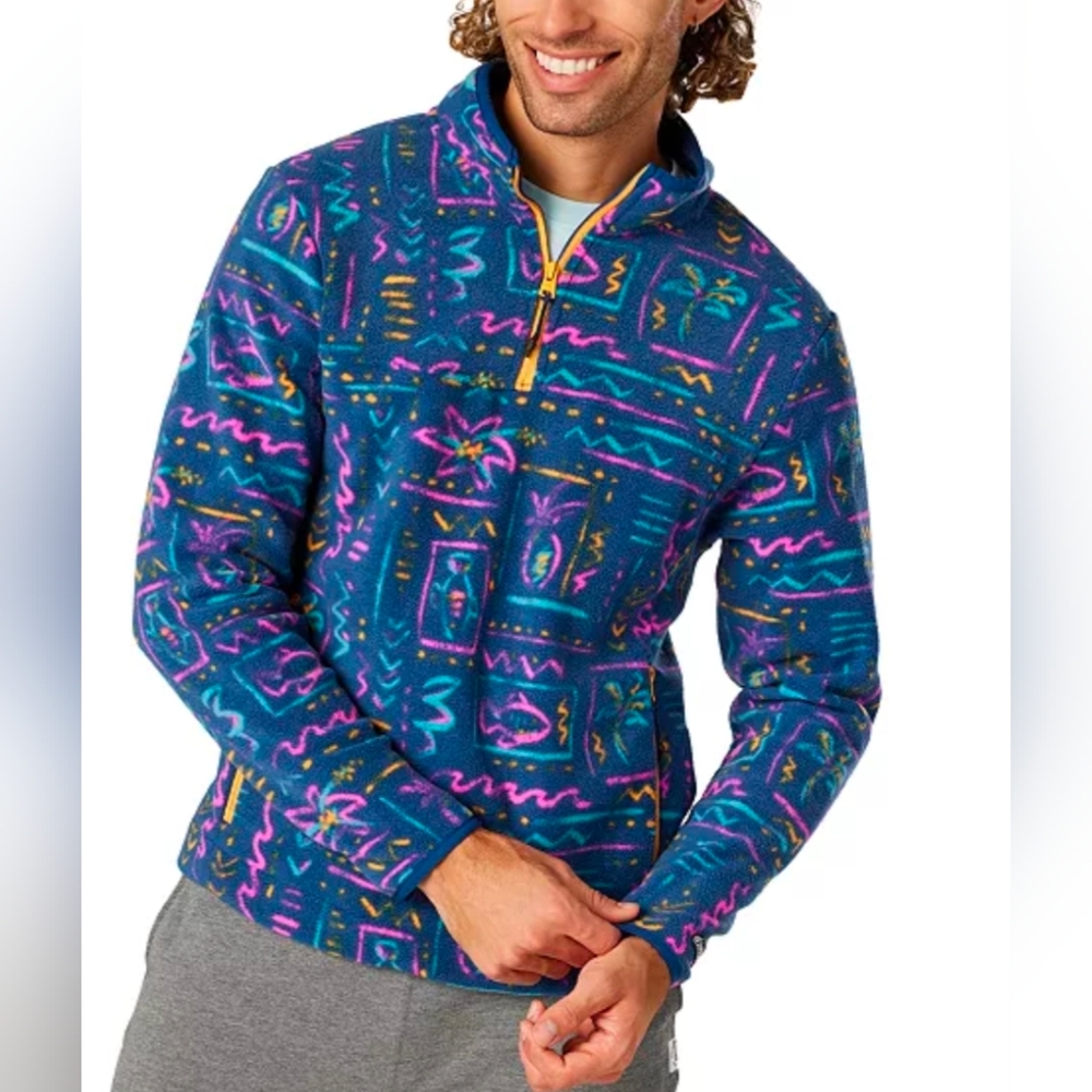 Chubbies Geometric Fleece Pullover